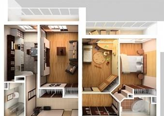 Перепланировка двухкомнатной квартиры: советы дизайнера